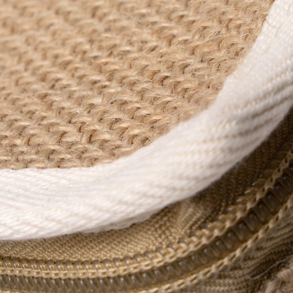 Sac réfrigérant en jute avec poche avant en coton