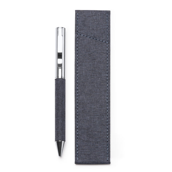 Stylo à bille à rotation en métal et polyester