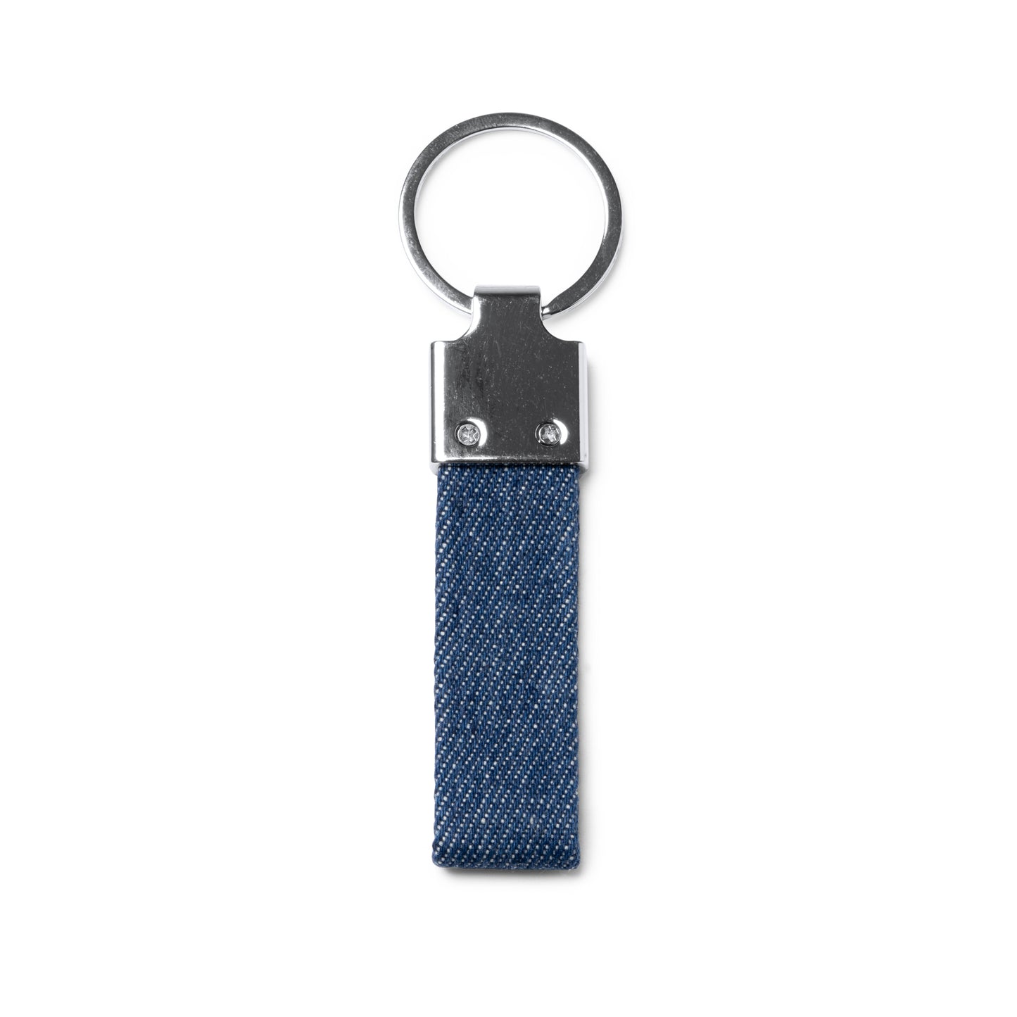 Porte-clés en tissu denim