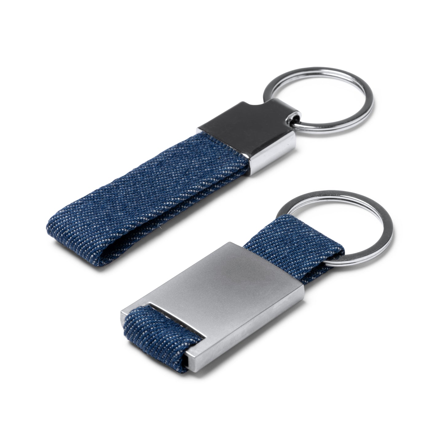 Porte-clés en tissu denim