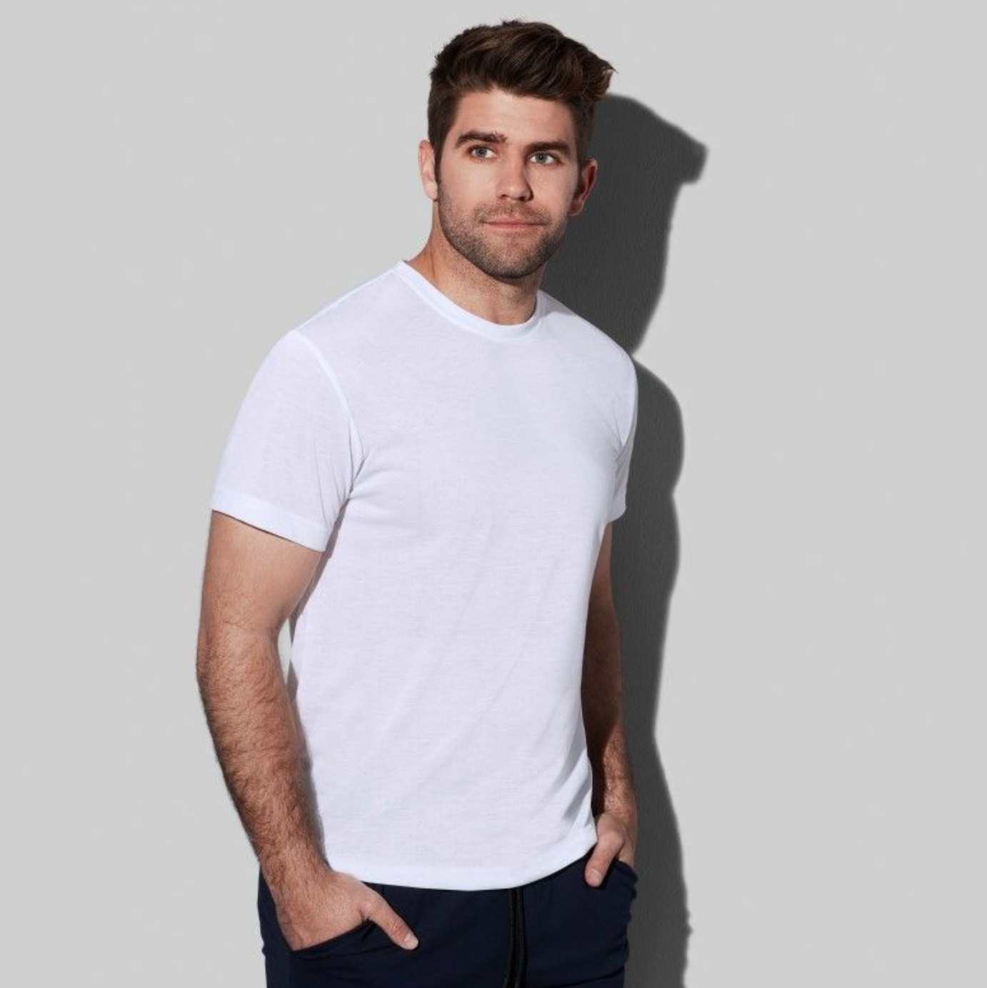 T-SHIRT Polyester Homme - Touché coton