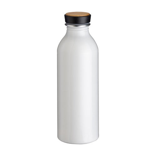 Gourde en aluminium avec bouchon bambou