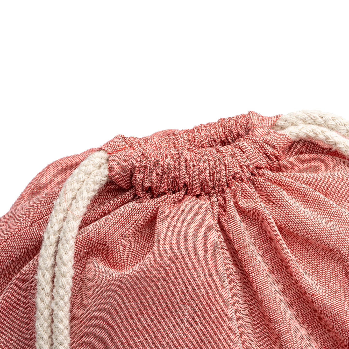 Sac à cordon en coton bicolor