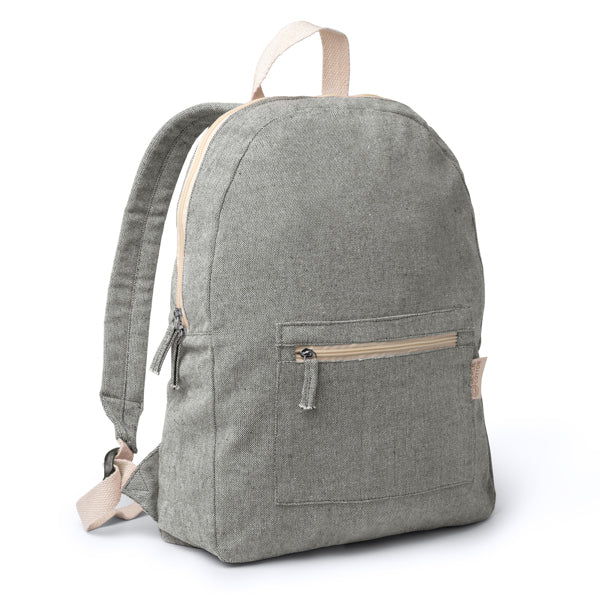 Sac à dos en coton recyclé 320 g/m² au design chiné