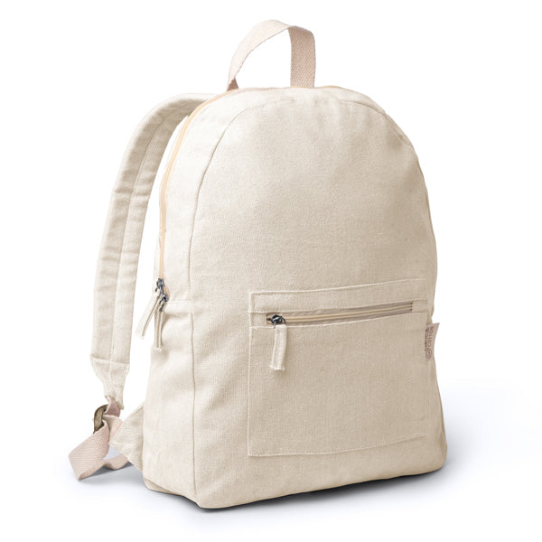 Sac à dos en coton recyclé 320 g/m² au design chiné