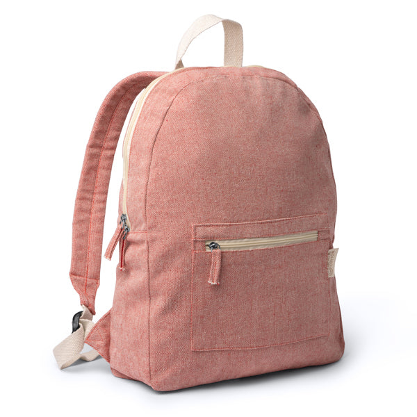 Sac à dos en coton recyclé 320 g/m² au design chiné