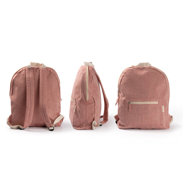 Sac à dos en coton recyclé 320 g/m² au design chiné