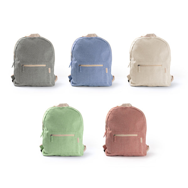 Sac à dos en coton recyclé 320 g/m² au design chiné