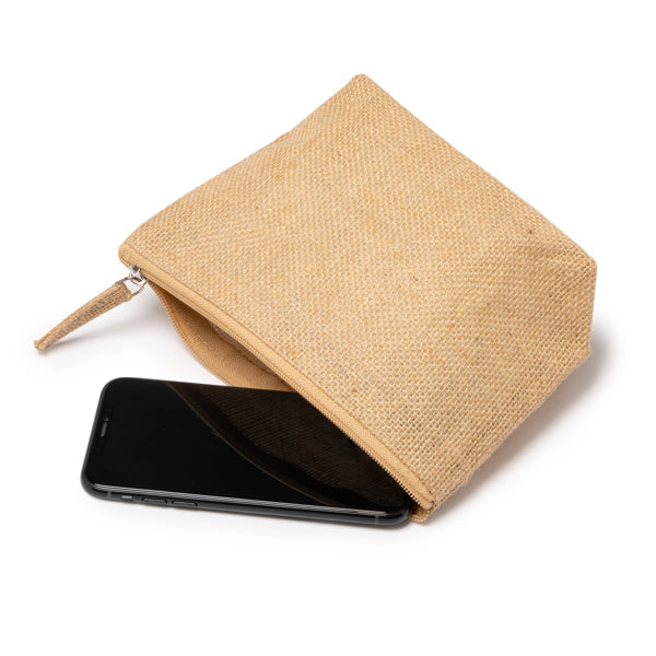 Trousse de toilette en jute