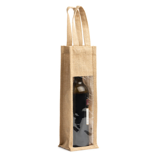 Sac jute laminé avec fenêtre