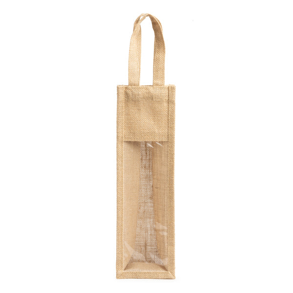 Sac jute laminé avec fenêtre