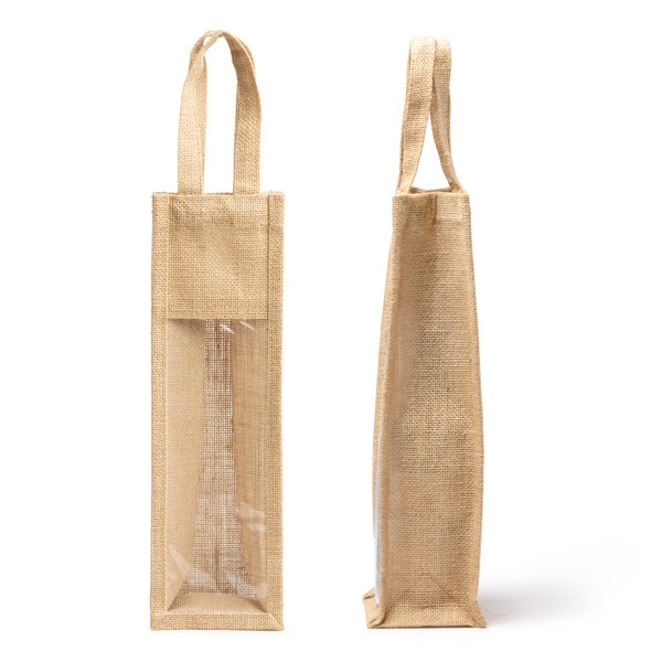 Sac jute laminé avec fenêtre