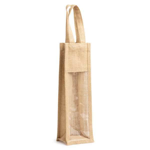 Sac jute laminé avec fenêtre
