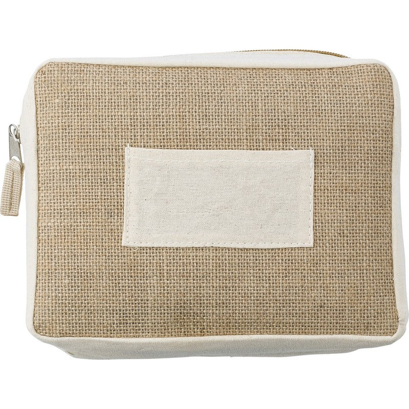 Trousse de toilette en jute