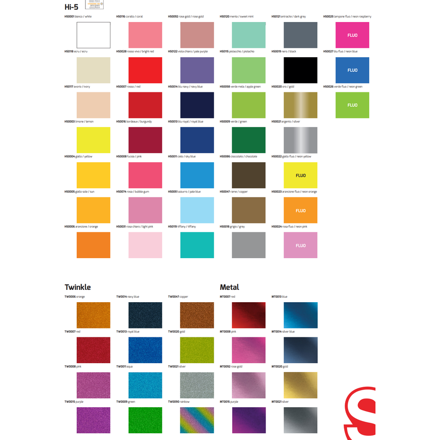 Guide de couleurs SiserⓇ