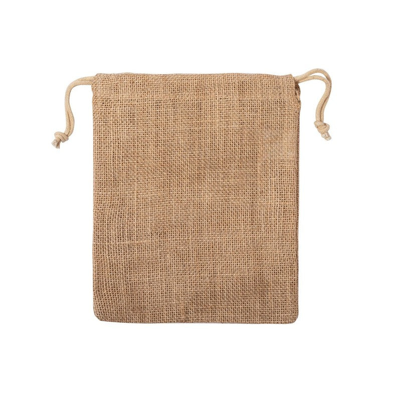Petit sac à cordon en jute