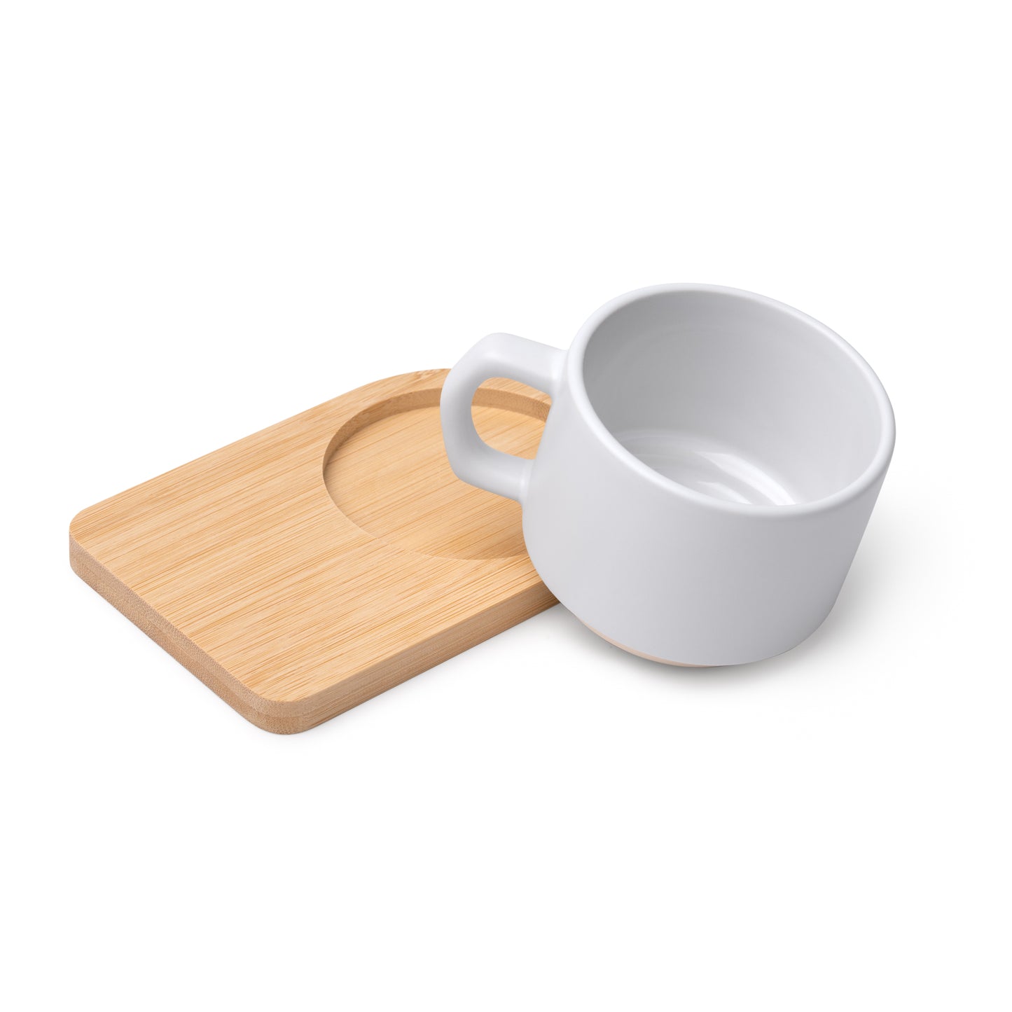 Tasse en céramique sublimable avec sous-verres