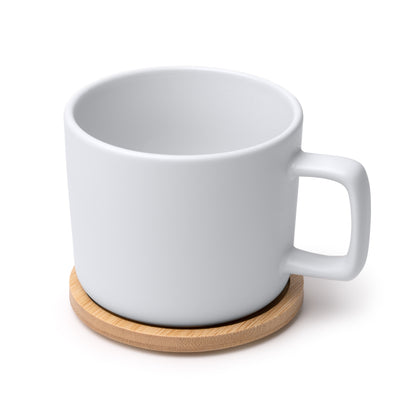 Tasse en céramique sublimable avec couvercle
