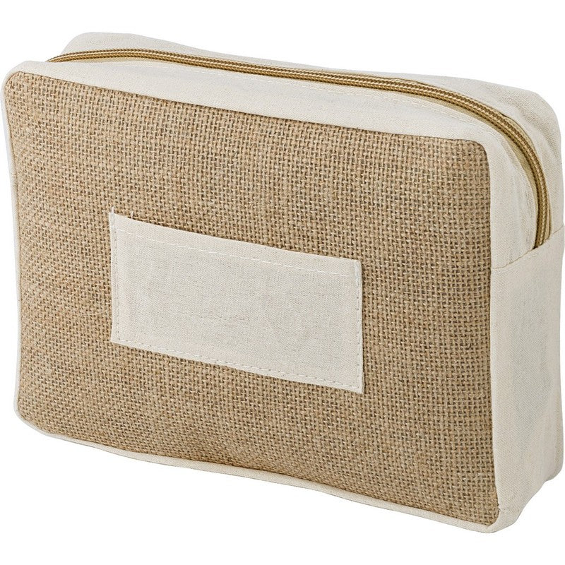 Trousse de toilette en jute