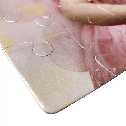 Puzzle pailleté en carton sublimable