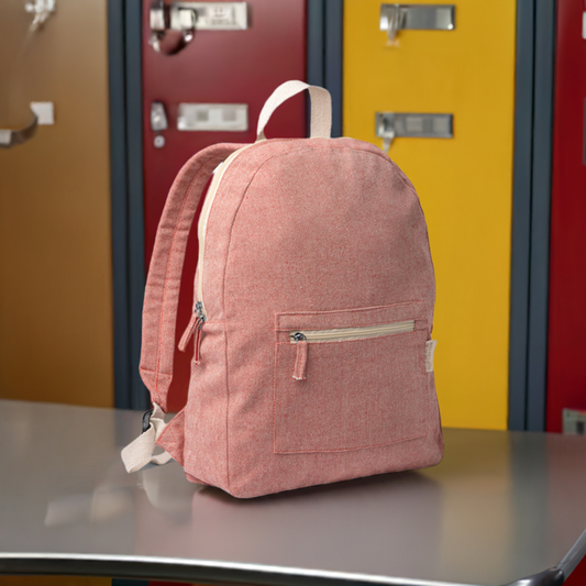 Sac à dos en coton recyclé 320 g/m² au design chiné